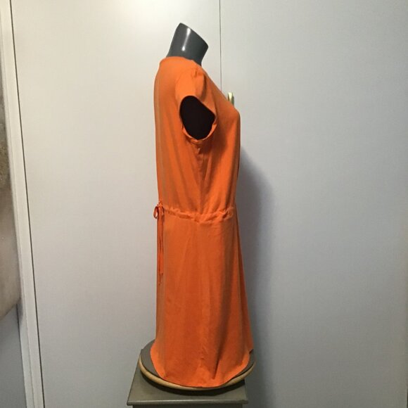 Lululemon Cotton Chill It Dress with Cap Sleeves and Cinch Waist Size L - Picture 3 of 14